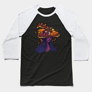 Mushroom Witch Baseball T-Shirt